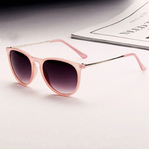 Retro Women's Round Sunglasses Metal Frame Leg Spectacles Eyeglasses Cool