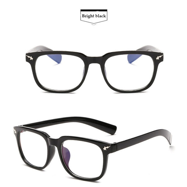 2016 Hot Sale New Fashion Sexy Vintage Big box Big Frame Women unisex Girls Plastic Plain Eye Glasses
