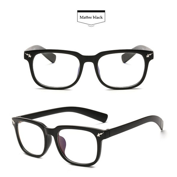 2016 Hot Sale New Fashion Sexy Vintage Big box Big Frame Women unisex Girls Plastic Plain Eye Glasses