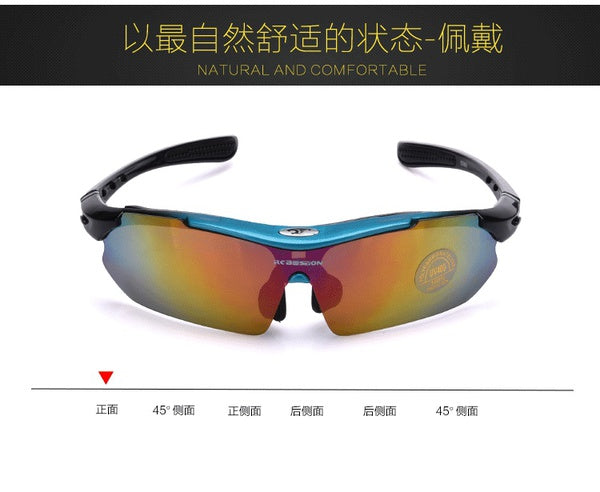 New Unisex  Polarized Cycling Sunglasses TR90 UV400 Coated Outdoor Sports Goggles  Bike Eyewear 5 Lenses