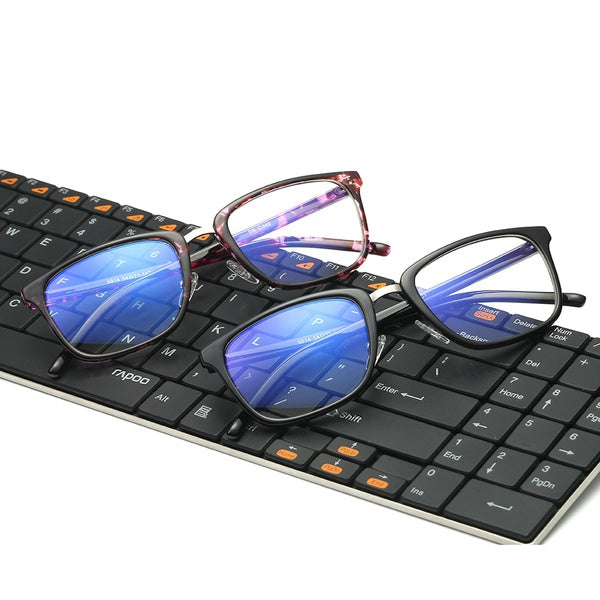 Anti-blue ray Tr90 Black Eyeglasses Frame Prescription Computer Glasses Protection Eyewear Frame Myopia Glasses Women Men