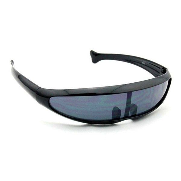 Glasses UV400 Personality Mirrored Lens Visor Sunglasses Laser Eyeglasses Futuristic Narrow Cyclops