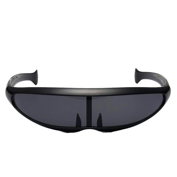 Glasses UV400 Personality Mirrored Lens Visor Sunglasses Laser Eyeglasses Futuristic Narrow Cyclops