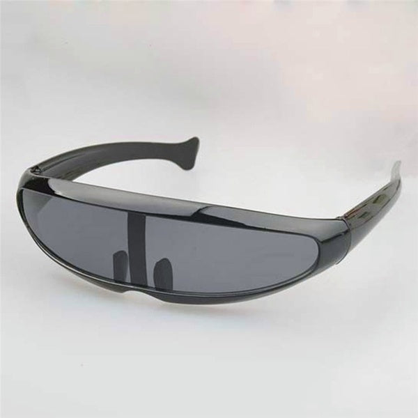 Glasses UV400 Personality Mirrored Lens Visor Sunglasses Laser Eyeglasses Futuristic Narrow Cyclops