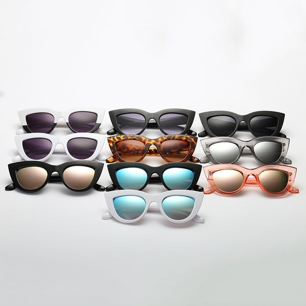 Vintage Retro Cat Eye Sunglasses Women Big Frame Sun Glass Black ladies Sunglasses