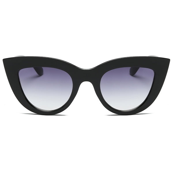 Vintage Retro Cat Eye Sunglasses Women Big Frame Sun Glass Black ladies Sunglasses