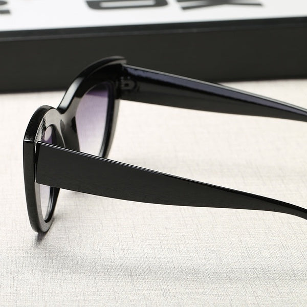Vintage Retro Cat Eye Sunglasses Women Big Frame Sun Glass Black ladies Sunglasses