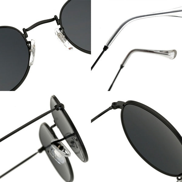 Women Colorful Round Style Sunglasses Luxury Metal Eyeglasses Frame UV400 Sunglasses Charm Casual Eyewear Summer Outdoor Accessories