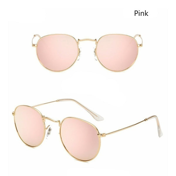 Women Colorful Round Style Sunglasses Luxury Metal Eyeglasses Frame UV400 Sunglasses Charm Casual Eyewear Summer Outdoor Accessories