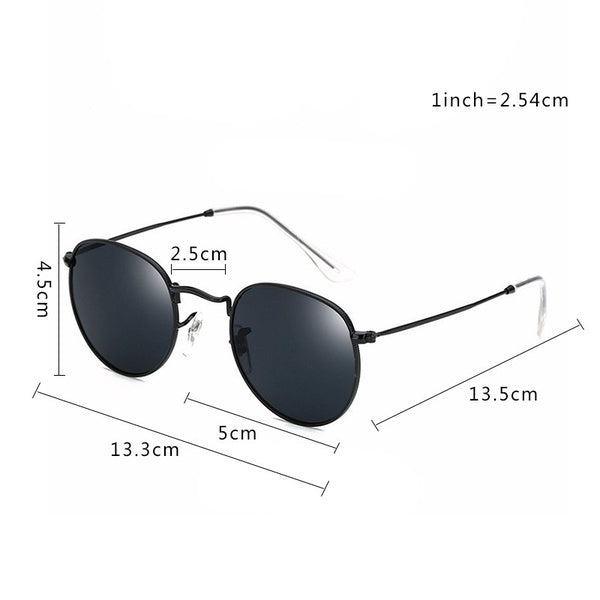 Women Colorful Round Style Sunglasses Luxury Metal Eyeglasses Frame UV400 Sunglasses Charm Casual Eyewear Summer Outdoor Accessories