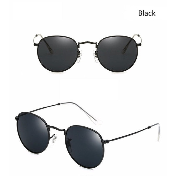 Women Colorful Round Style Sunglasses Luxury Metal Eyeglasses Frame UV400 Sunglasses Charm Casual Eyewear Summer Outdoor Accessories