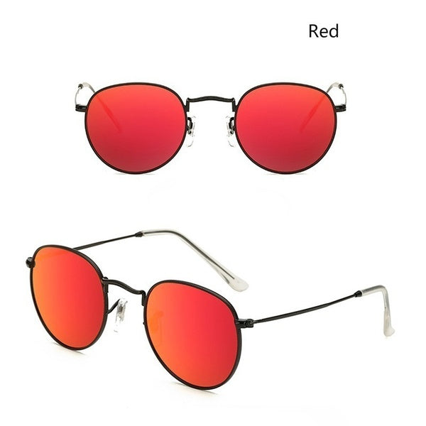 Women Colorful Round Style Sunglasses Luxury Metal Eyeglasses Frame UV400 Sunglasses Charm Casual Eyewear Summer Outdoor Accessories
