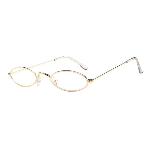 Fashion Mens Womens Retro Small Oval Sunglasses Metal Frame Shades Eyewear  promisen