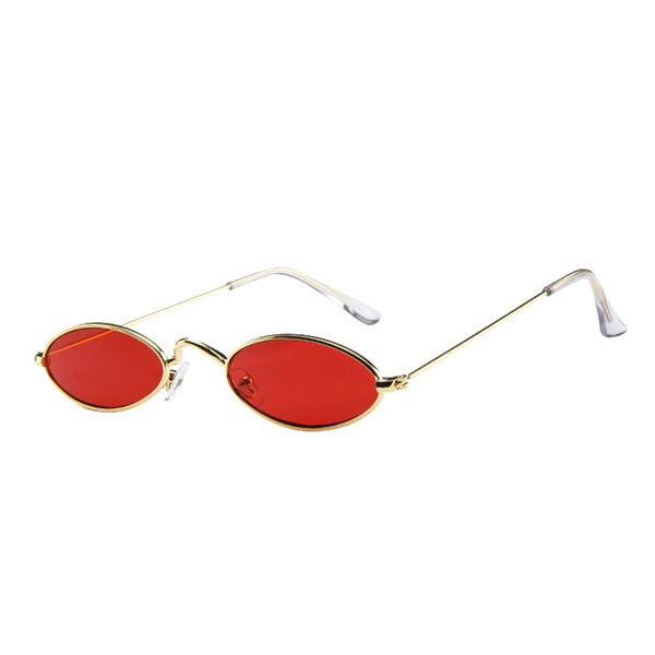Fashion Mens Womens Retro Small Oval Sunglasses Metal Frame Shades Eyewear  promisen