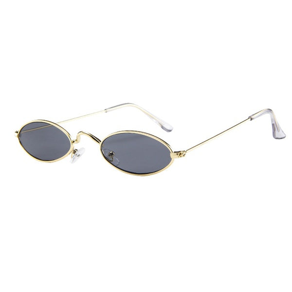 Fashion Mens Womens Retro Small Oval Sunglasses Metal Frame Shades Eyewear  promisen