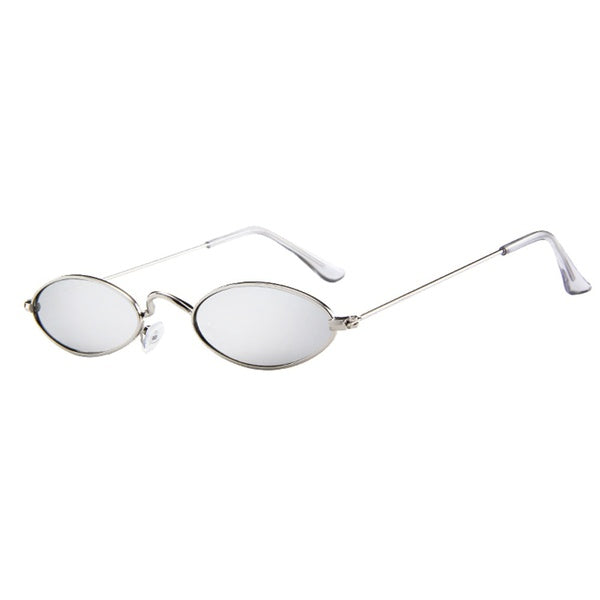 Fashion Mens Womens Retro Small Oval Sunglasses Metal Frame Shades Eyewear  promisen