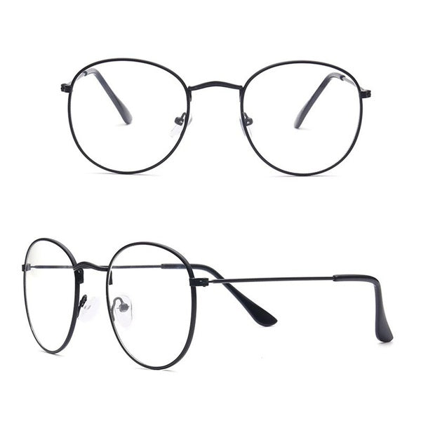 Brand Classic Gold Frame Clear Glasses Myopia Clear Frame Glasses New Women Men Spectacle Frame Clear Lens Optical Aviation Glass Lunette Hot Sale New