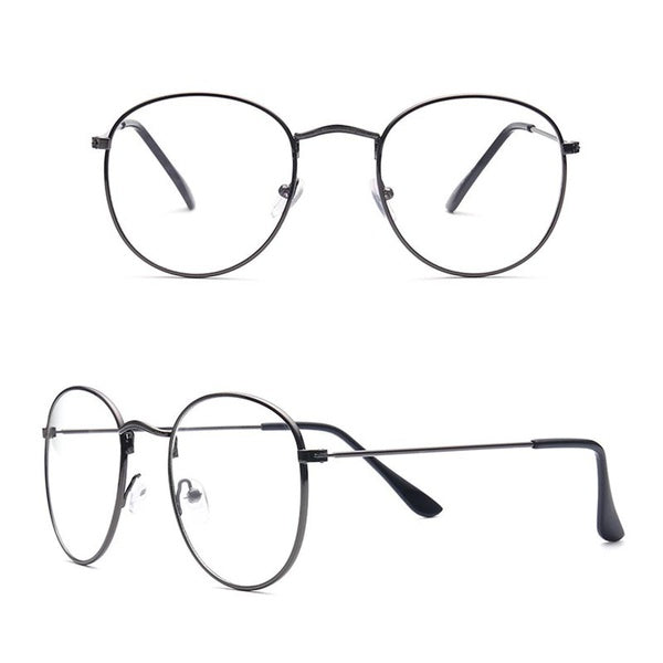 Brand Classic Gold Frame Clear Glasses Myopia Clear Frame Glasses New Women Men Spectacle Frame Clear Lens Optical Aviation Glass Lunette Hot Sale New