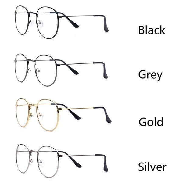 Brand Classic Gold Frame Clear Glasses Myopia Clear Frame Glasses New Women Men Spectacle Frame Clear Lens Optical Aviation Glass Lunette Hot Sale New